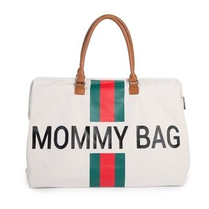 Childhome Green Stripe Mommy Bag Set